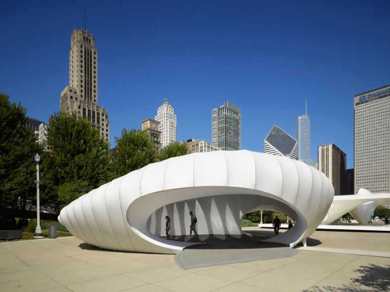 Chicago The Burnham Pavilion By Zaha Hadid Inexhibit