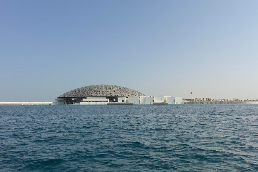 Louvre Abu Dhabi from the sea