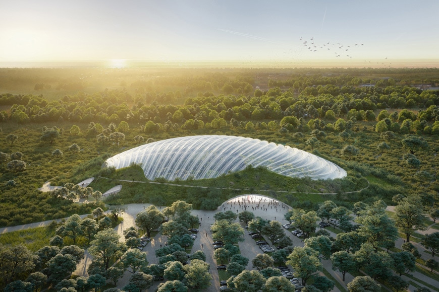 Tropicalia, the world's largest domed greenhouse at the 17th Venice